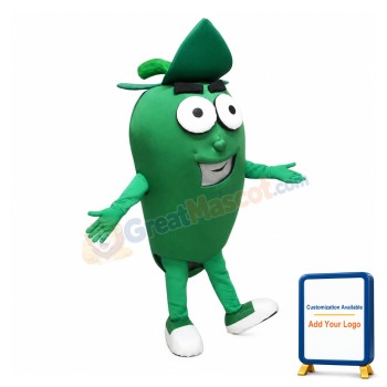 Green Pepper Mascot Costume
