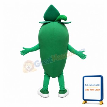 Green Pepper Mascot Costume