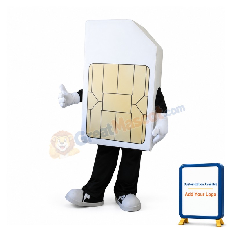 Sim Card Mascot Costume