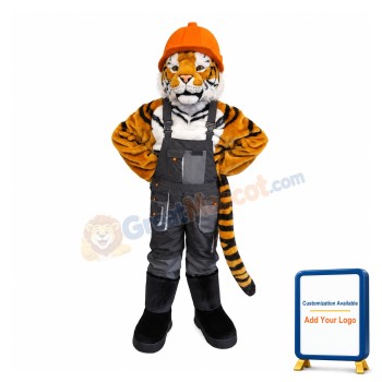 Realistic Tiger Boy Mascot Costume