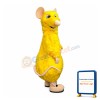 Friendly Yellow Mouse Mascot Costume