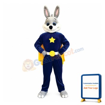 Superhero Bunny Mascot Costume
