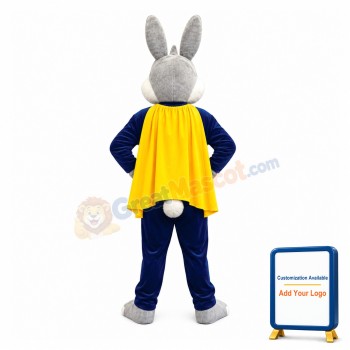 Superhero Bunny Mascot Costume