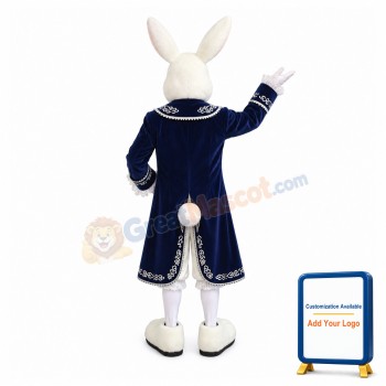 Mens Court Dress Rabbit Mascot Costume