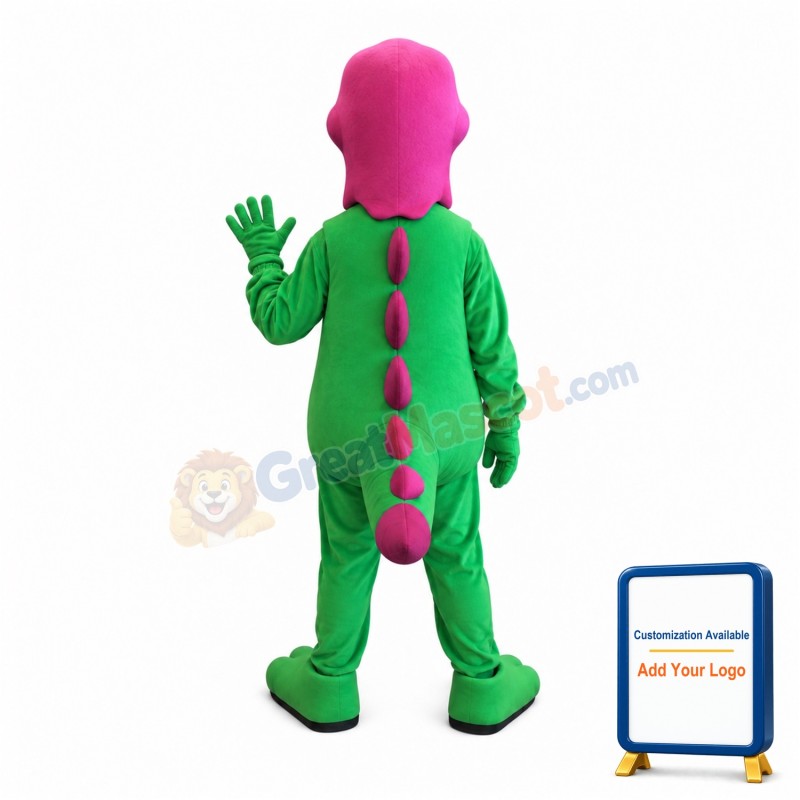 Red & Green Dinosaur Mascot Costume