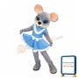 Lovely Female Mouse Mascot Costume
