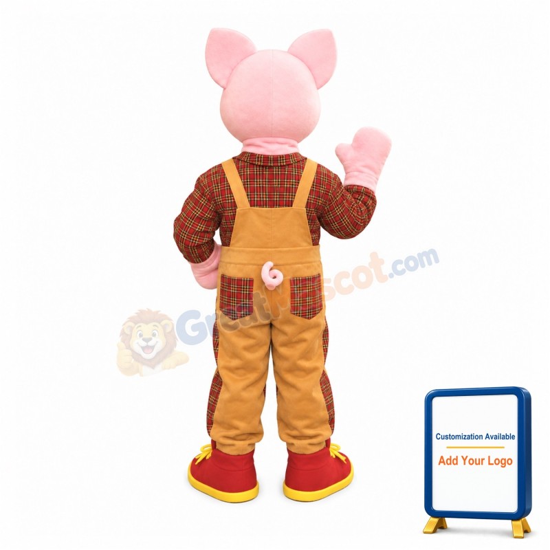 Happy Pig Boy Mascot Costume