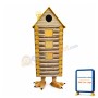 Wooden House Mascot Costume