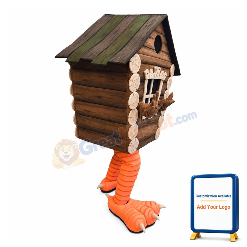 Wooden House Mascot Costume