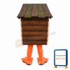 Wooden House Mascot Costume