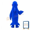 Funny Blue Fish Mascot Costume
