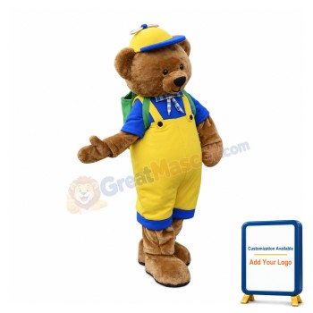 School Bear Mascot Costume