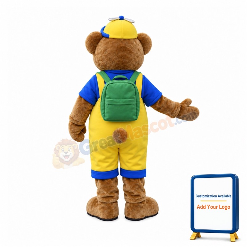 School Bear Mascot Costume