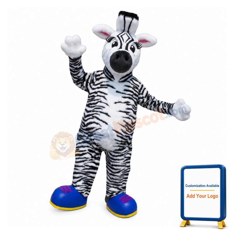 Zebra Mascot Costume