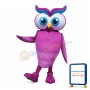 Pink Owl Mascot Costume