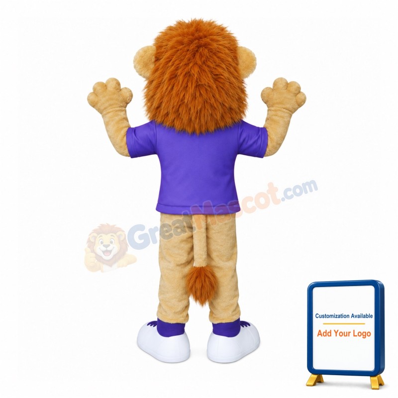 Lightweight Sport Lion Mascot Costume