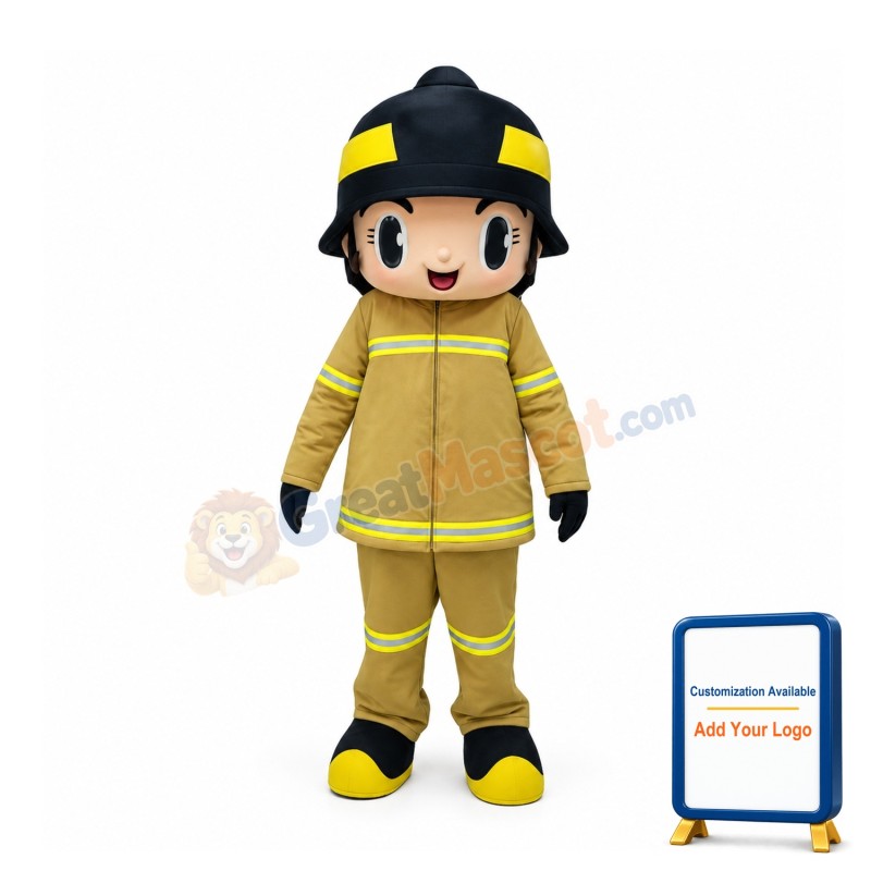 Lovely Lightweight Firemen Mascot Costume