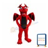 Friendly Lightweight Red Dragon Mascot Costume