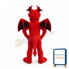 Friendly Lightweight Red Dragon Mascot Costume