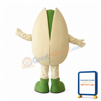 Friendly Pistachio Mascot Costume