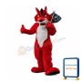 Fierce Red Wolf Mascot Costume