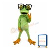 Glasses Frog Mascot Costume