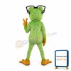 Glasses Frog Mascot Costume