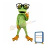 Glasses Frog Mascot Costume