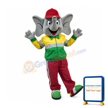 Elephant Boy Mascot Costume