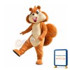 Happy Squirrel Mascot Costume