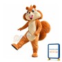 Happy Squirrel Mascot Costume