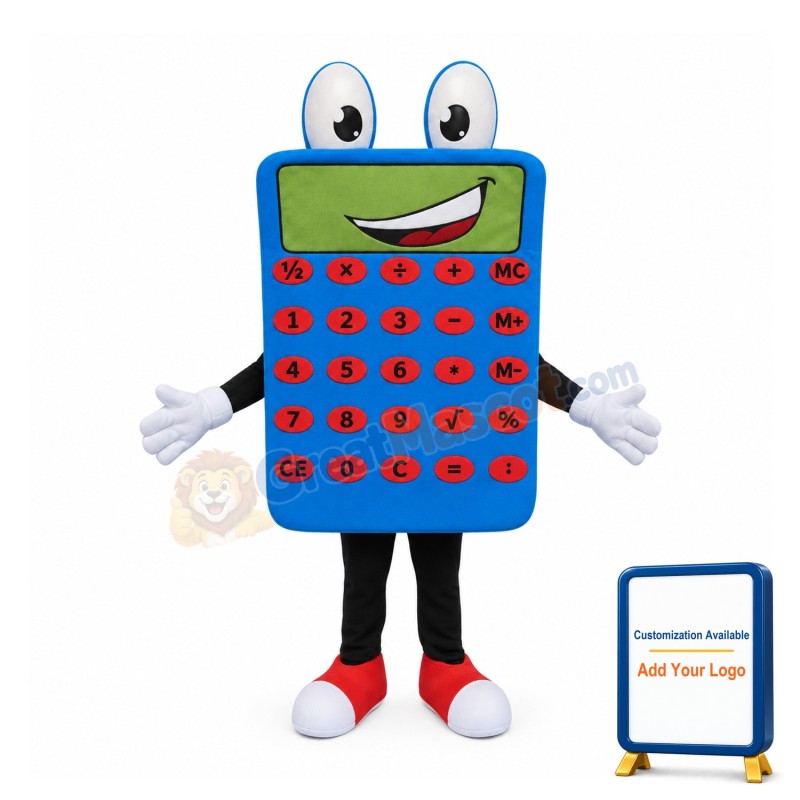 Calculator Mascot Costume
