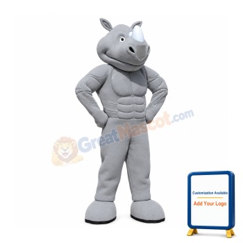 Power Rhino Mascot Costume