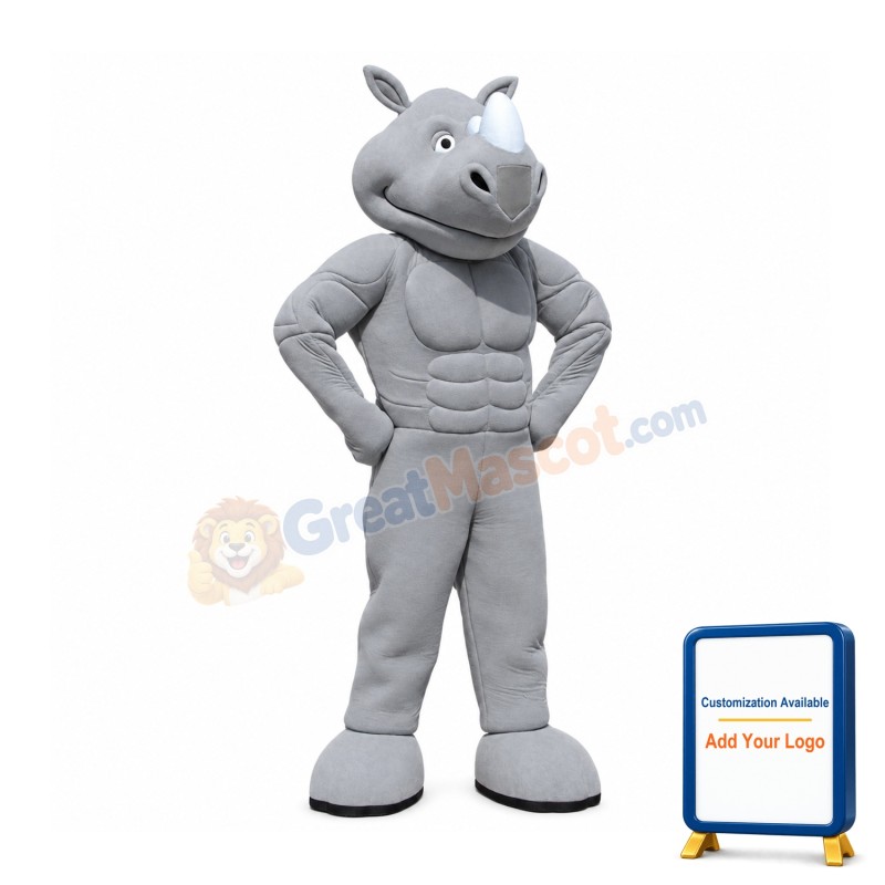 Power Rhino Mascot Costume