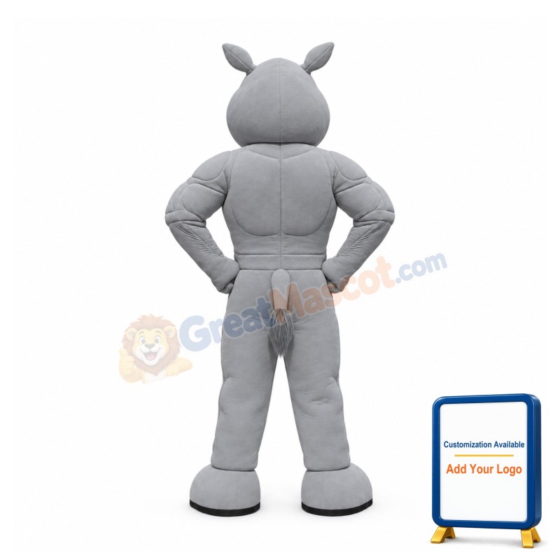 Power Rhino Mascot Costume