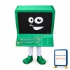 Green Computer Mascot Costume