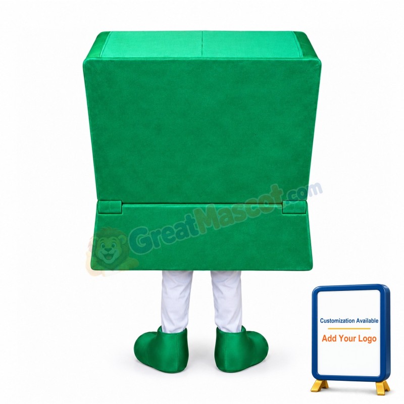 Green Computer Mascot Costume