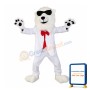 Cool White Lion Mascot Costume
