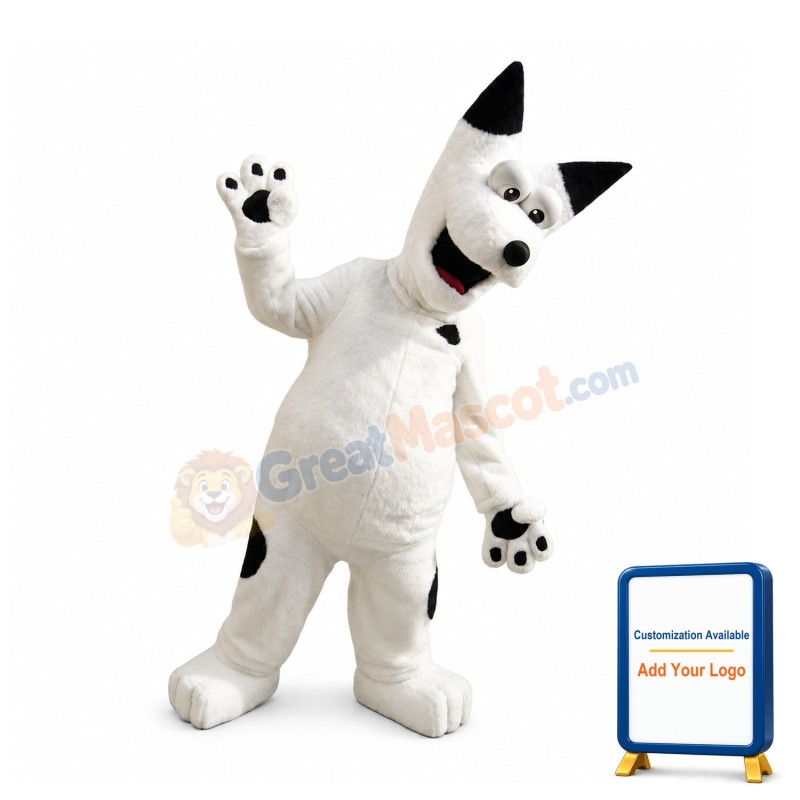 Friendly Lightweight Dalmatian Dog Mascot Costume