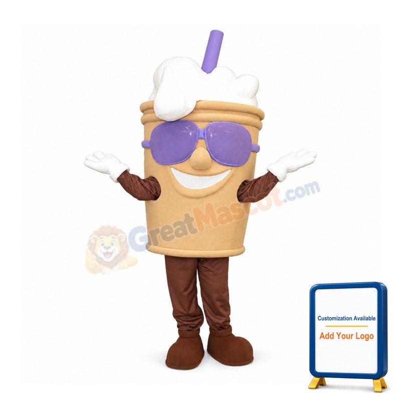 Coffee Milk Drink Mascot Costume
