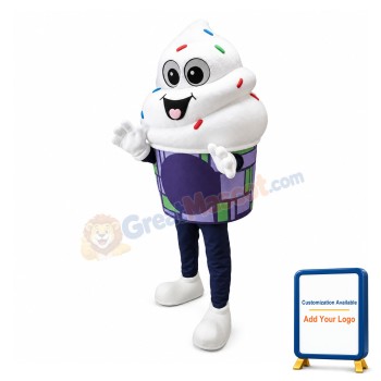 Milk Ice Cream Mascot Costume