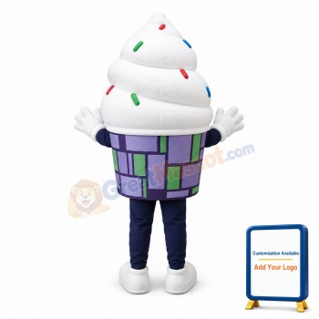 Milk Ice Cream Mascot Costume