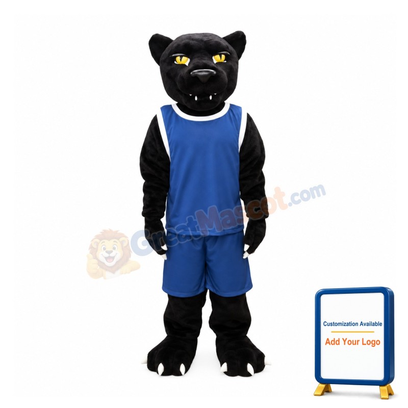 Yellow Eye Panther Mascot Costume