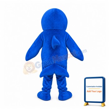 Blue Whale Mascot Costume