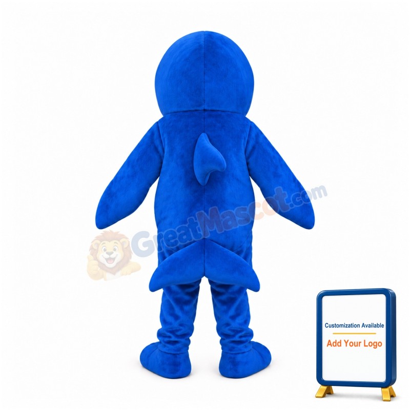 Blue Whale Mascot Costume