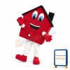 Friendly Red House Mascot Costume