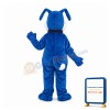 Friendly Blue Dog Mascot Costume