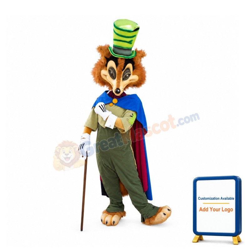 Cartoon Fox Mascot Costume