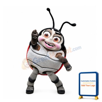 Happy Ladybug Mascot Costume
