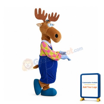 Funny Lightweight Moose Mascot Costume